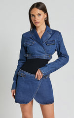 Lioness - Anja Crop in Dark Denim